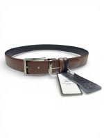 İstanbul Belt Çift Taraflı Desenli Erkek Kemer – 3.5 cm – Döner Tokalı – Siyah Arka Yüz – Renk & Boy Seçenekleri