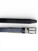 İstanbul Belt Çift Taraflı Desenli Erkek Kemer – 3.5 cm – Döner Tokalı – Siyah Arka Yüz – Renk & Boy Seçenekleri