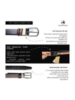 İstanbul Belt Çift Taraflı Desenli Erkek Kemer – 3.5 cm – Döner Tokalı – Siyah Arka Yüz – Renk & Boy Seçenekleri