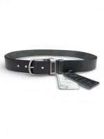 İstanbul Belt Deri Desenli Tokalı Tek Kat Hakiki Erkek Deri Kemer – 4 cm – Mat Metal Tokalı