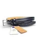 İstanbul Belt Hakiki Deri Erkek Kemer – 3.5 cm – Çift Şerit Kabartma Desenli Klasik Model
