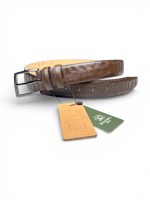 İstanbul Belt Croco Desenli Hakiki Deri Erkek Kemer – 3,5 cm – Klasik & Şık Tasarım – Renk ve Boy Seçenekleri