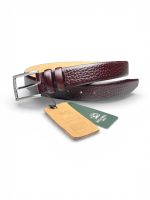 İstanbul Belt Hakiki Deri Erkek Kemer – 3.5 cm – Dokulu Klasik Model