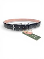 İstanbul Belt Hakiki Deri Erkek Kemer – 3.5 cm – Dokulu Klasik Model