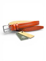 İstanbul Belt Hakiki Deri Erkek Klasik Kemer – 3,5 cm – Şerit Desenli