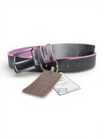 İstanbul Belt Kesit Tek Kat Hakiki Deri Erkek Kemer – 4 cm – Mat Tokalı