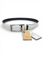 İstanbul Belt Çift Taraflı Döner Tokalı Hakiki Klasik Erkek Deri Kemer – 3,5 cm – Gümüş Ton Tokalı – Dayanıklı, Şık & Gerçek Deri – Renk & Boy Seçenekleri