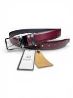 İstanbul Belt Çift Taraflı Döner Tokalı Hakiki Klasik Erkek Deri Kemer – 3,5 cm – Gümüş Ton Tokalı – Dayanıklı, Şık & Gerçek Deri – Renk & Boy Seçenekleri