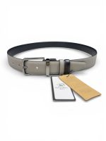 İstanbul Belt Çift Taraflı Döner Tokalı Hakiki Klasik Erkek Deri Kemer – 3,5 cm – Gümüş Ton Tokalı – Dayanıklı, Şık & Gerçek Deri – Renk & Boy Seçenekleri