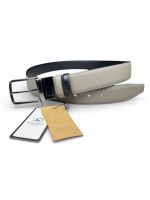 İstanbul Belt Çift Taraflı Döner Tokalı Hakiki Klasik Erkek Deri Kemer – 3,5 cm – Gümüş Ton Tokalı – Dayanıklı, Şık & Gerçek Deri – Renk & Boy Seçenekleri