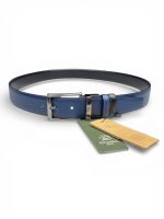 İstanbul Belt Çift Taraflı Döner Tokalı Hakiki Klasik Erkek Deri Kemer – 3,5 cm – Gümüş Ton Tokalı – Dayanıklı, Şık & Gerçek Deri – Renk & Boy Seçenekleri