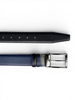 İstanbul Belt Çift Taraflı Döner Tokalı Hakiki Klasik Erkek Deri Kemer – 3,5 cm – Gümüş Ton Tokalı – Dayanıklı, Şık & Gerçek Deri – Renk & Boy Seçenekleri