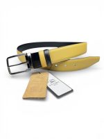 İstanbul Belt Çift Taraflı Döner Tokalı Hakiki Klasik Erkek Deri Kemer – 3,5 cm – Gümüş Ton Tokalı – Dayanıklı, Şık & Gerçek Deri – Renk & Boy Seçenekleri