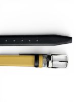 İstanbul Belt Çift Taraflı Döner Tokalı Hakiki Klasik Erkek Deri Kemer – 3,5 cm – Gümüş Ton Tokalı – Dayanıklı, Şık & Gerçek Deri – Renk & Boy Seçenekleri