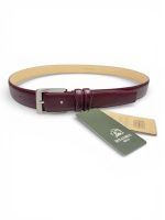 İstanbul Belt Hakiki Klasik Deri Erkek Kemer – 3 cm – Gümüş Ton Tokalı – Dayanıklı & Gerçek Deriden Kemer, Renk & Boy Seçenekleri