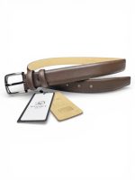 İstanbul Belt Hakiki Klasik Deri Erkek Kemer – 3 cm – Gümüş Ton Tokalı – Dayanıklı & Gerçek Deriden Kemer, Renk & Boy Seçenekleri