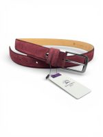 İstanbul Belt Erkek Hakiki Süet Deri Kemer – 3.5 CM – Gümüş Ton Tokalı, Dayanıklı, Şık & Gerçek Deriden Kemer