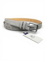 İstanbul Belt Erkek Hakiki Süet Deri Kemer – 3.5 CM – Gümüş Ton Tokalı, Dayanıklı, Şık & Gerçek Deriden Kemer