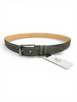 İstanbul Belt Erkek Hakiki Süet Deri Kemer – 3.5 CM – Gümüş Ton Tokalı, Dayanıklı, Şık & Gerçek Deriden Kemer