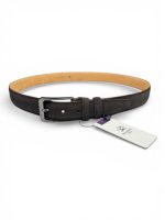 İstanbul Belt Erkek Hakiki Süet Deri Kemer – 3.5 CM – Gümüş Ton Tokalı, Dayanıklı, Şık & Gerçek Deriden Kemer