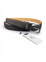 İstanbul Belt Erkek Hakiki Süet Deri Kemer – 3.5 CM – Gümüş Ton Tokalı, Dayanıklı, Şık & Gerçek Deriden Kemer