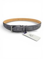 İstanbul Belt Erkek Hakiki Süet Deri Kemer – 3.5 CM – Gümüş Ton Tokalı, Dayanıklı, Şık & Gerçek Deriden Kemer