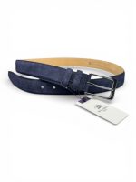 İstanbul Belt Erkek Hakiki Süet Deri Kemer – 3.5 CM – Gümüş Ton Tokalı, Dayanıklı, Şık & Gerçek Deriden Kemer