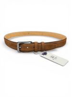 İstanbul Belt Erkek Hakiki Süet Deri Kemer – 3.5 CM – Gümüş Ton Tokalı, Dayanıklı, Şık & Gerçek Deriden Kemer