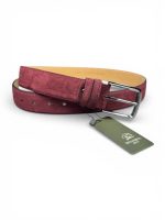 İstanbul Belt Erkek Hakiki Süet Deri Kemer – 4 CM – Gümüş Ton Tokalı, Dayanıklı, Şık & Gerçek Deriden Kemer