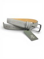 İstanbul Belt Erkek Hakiki Süet Deri Kemer – 4 CM – Gümüş Ton Tokalı, Dayanıklı, Şık & Gerçek Deriden Kemer