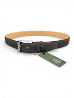 İstanbul Belt Erkek Hakiki Süet Deri Kemer – 4 CM – Gümüş Ton Tokalı, Dayanıklı, Şık & Gerçek Deriden Kemer