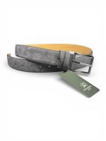 İstanbul Belt Erkek Hakiki Süet Deri Kemer – 4 CM – Gümüş Ton Tokalı, Dayanıklı, Şık & Gerçek Deriden Kemer