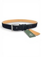 İstanbul Belt Erkek Hakiki Süet Deri Kemer – 4 CM – Gümüş Ton Tokalı, Dayanıklı, Şık & Gerçek Deriden Kemer
