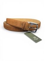 İstanbul Belt Erkek Hakiki Süet Deri Kemer – 4 CM – Gümüş Ton Tokalı, Dayanıklı, Şık & Gerçek Deriden Kemer