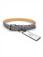 İstanbul Belt Hakiki Süet Kadın Deri Kemer – 3 CM – Gümüş Ton Tokalı, Dayanıklı, Şık & Gerçek Deriden Kemer