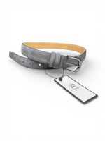 İstanbul Belt Hakiki Süet Kadın Deri Kemer – 3 CM – Gümüş Ton Tokalı, Dayanıklı, Şık & Gerçek Deriden Kemer