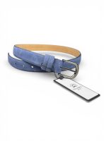 İstanbul Belt Hakiki Süet Kadın Deri Kemer – 3 CM – Gümüş Ton Tokalı, Dayanıklı, Şık & Gerçek Deriden Kemer