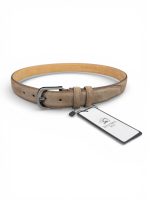 İstanbul Belt Hakiki Süet Kadın Deri Kemer – 3 CM – Gümüş Ton Tokalı, Dayanıklı, Şık & Gerçek Deriden Kemer