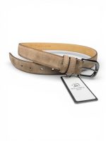 İstanbul Belt Hakiki Süet Kadın Deri Kemer – 3 CM – Gümüş Ton Tokalı, Dayanıklı, Şık & Gerçek Deriden Kemer