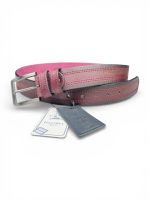 İstanbul Belt Hakiki Deri Erkek Çift Orta Dikişli Kemer – Bordo – 4 cm – Tek Kat Kalın Deri